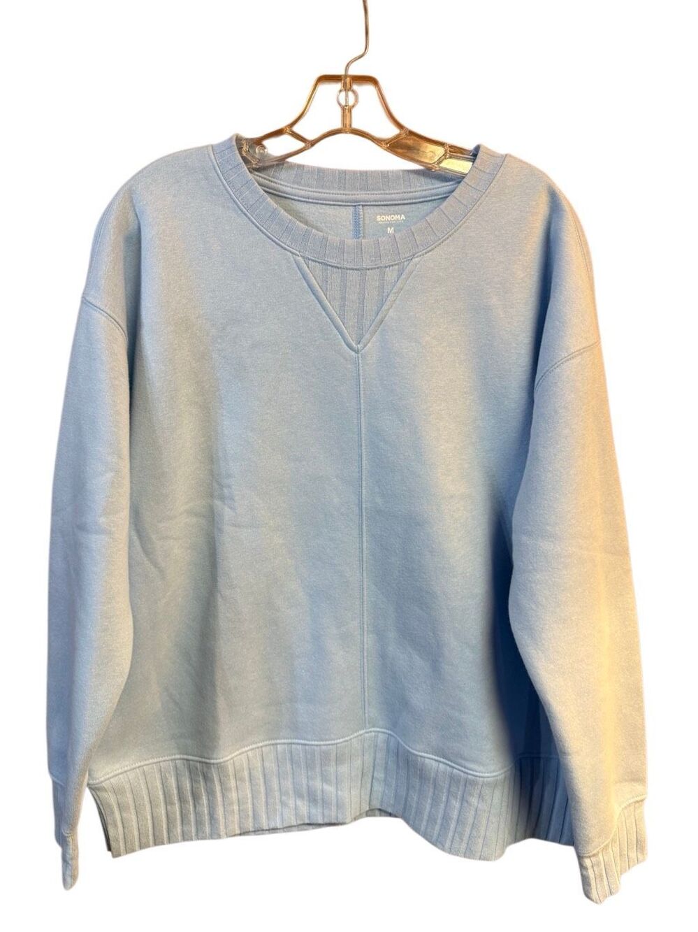 Sonoma Fleece Pullover Sz M Powder Blue NWT